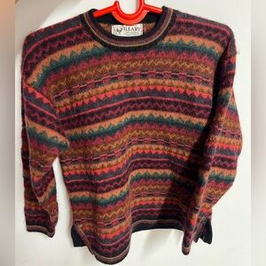 Colorful Patterned Alpaca Sweater